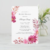 Hot-roze Chrysanthemum-Vrijgezellenfeest Kaart (Staand voorkant)