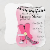 Hot-roze corset-ellerie met zwart kaart (Voorkant / Achterkant)