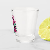 Hot roze cowgirl laarzen & disco bal bachelorette shot glas (Rechts)