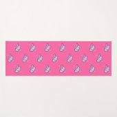 Hot roze cowgirl rodeo patroon yogamat (Voorkant (horizontaal))