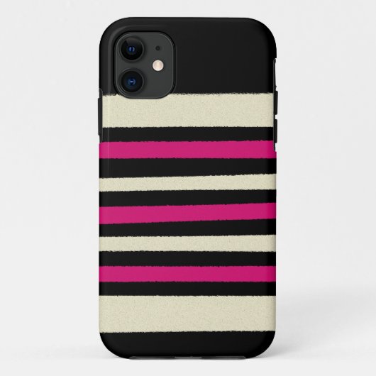 Hot-roze Cute Modern Trendy Pattern Case-Mate iPhone Case (Achterkant)
