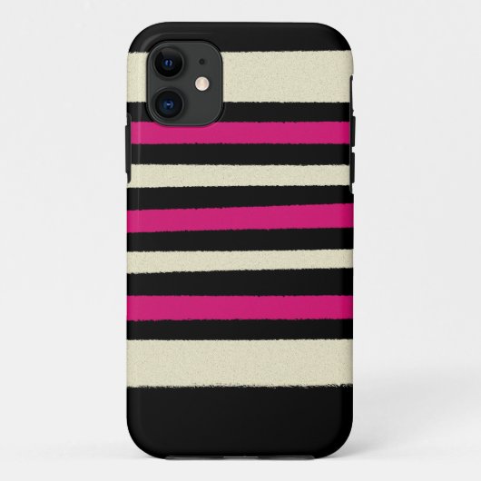 Hot-roze Cute Modern Trendy Pattern Case-Mate iPhone Case (Achterkant)