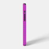 Hot-roze Cute Modern Trendy Pattern iPhone Hoesje (Linkerkant)