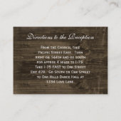 Hot-roze Daisy Wedding Reception Direction Card Informatiekaartje (Achterkant)