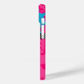 Hot-roze Damask KEEP CALM EN Eet Cookies Case-Mate iPhone Case (Achterkant / Links)