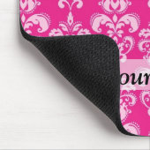 Hot-roze damppatroon muismat (Hoek)