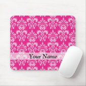 Hot-roze damppatroon muismat (Met muis)