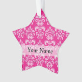 Hot-roze damppatroon ornament (voorkant)