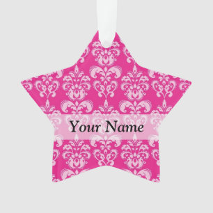 Hot-roze damppatroon ornament
