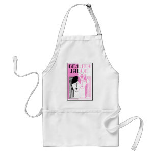 Hot-Roze Deco Beauty-winkel Standaard Schort