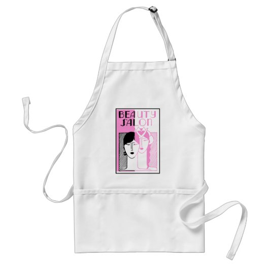 Hot-Roze Deco Beauty-winkel Standaard Schort (Voorkant)