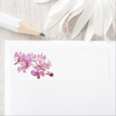 Hot-roze Dendrobium Orchid Flower Orchids Sjabloon Etiket (Insitu)