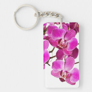 Hot-roze dendrobium orchid - Orchideeën achtergro Sleutelhanger