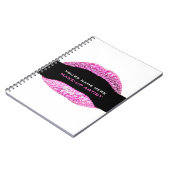 Hot-Roze Diamond Bling Make-up artiest 80 pagina Notitieboek (Linkerzijde)