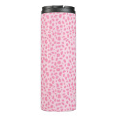 Hot-roze dierlijke afdrukken op maat thermosbeker (Achterkant)