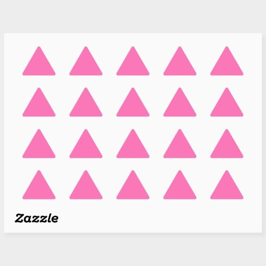 Hot-roze driehoek Sticker (Vel)