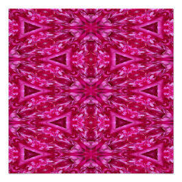 Hot-roze driehoeken perfect poster