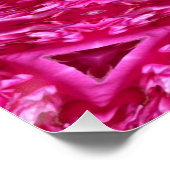 Hot-roze driehoeken perfect poster (Hoek)