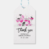 Hot-roze Drinken Halloween Vrijgezellenfeest Harte Cadeaulabel (Voorkant)