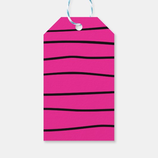 Hot-roze Drinken Halloween Vrijgezellenfeest Harte Cadeaulabel (Achterkant)