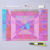 Hot roze droom # 1 gemengde media weefsel papier (Craft)