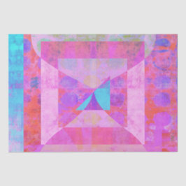 Hot roze droom # 1 gemengde media weefsel papier