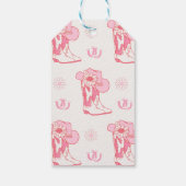 Hot Roze Eerste Rodeo 1e Verjaardag Bedankt Cadeaulabel (Achterkant)