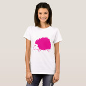 Hot-roze egel t-shirt (Voorkant volledig)