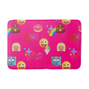 Hot roze emoji badkamer badmat badmat