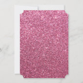 Hot-roze en Black Bridal Shower-uitnodigingen Kaart (Achterkant)