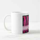 Hot-roze en Black Tiger Stripe Hartelijk dank Koffiemok (Links)