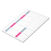 Hot-roze en Blue Weekly Planner-out-laptop Notitieblok (Schuin)