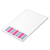 Hot-roze en Blue Weekly Planner-out-laptop Notitieblok (Schuin)