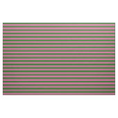 Hot-roze en donkergroene strips stof (Yard (91,4 cm))