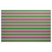Hot-roze en donkergroene strips stof (Fat Quarter)