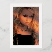 Hot-roze en Gold Bachelorette Party Folie Uitnodiging (Achterkant)