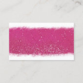 Hot-roze en Gold Lips-visitekaartje Visitekaartje (Achterkant)