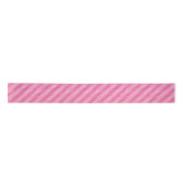 Hot-roze en Gold Stripes Satijnen Lint (Voorkant)