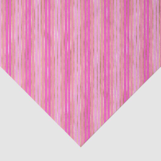 Hot-roze en Gold Stripes Tissuepapier (Detail)