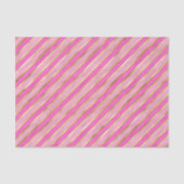 Hot-roze en Gold Stripes Tissuepapier (Voorkant)