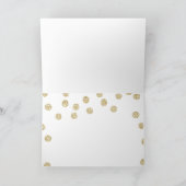 Hot Roze en Gouden Glitter Dank u Kaarten (Binnen)