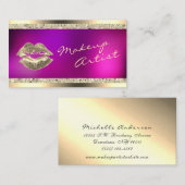 Hot-roze en goudmakreel Visitekaartje (Voorkant / Achterkant)