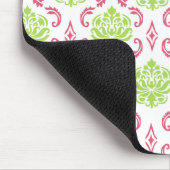 Hot-roze en Green Damask Muismat (Hoek)