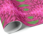 Hot-roze en groen Abstract patroon Cadeaupapier (Rol Hoek)