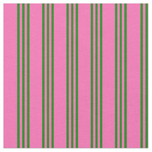 Hot-roze en groen gekleurd gelineerd patroon stof