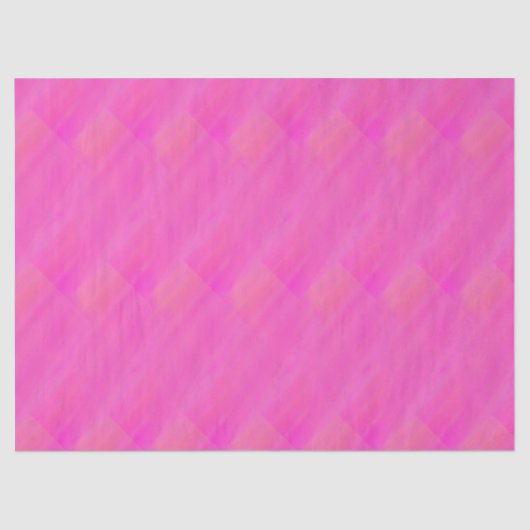 Hot-roze en licht Oranje geometrisch weefselpapier Tissuepapier (Voorkant)