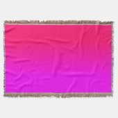 Hot-roze en Neon Pink Ombre Shade Kleur Vervagen Deken (Voorkant)