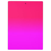 Hot-roze en Neon Pink Ombre Shade Kleur Vervagen Klembord (Achterkant)