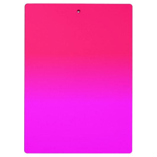 Hot-roze en Neon Pink Ombre Shade Kleur Vervagen Klembord (Achterkant)