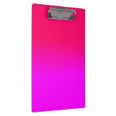 Hot-roze en Neon Pink Ombre Shade Kleur Vervagen Klembord (Rechts)
